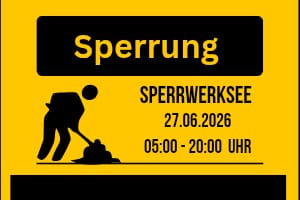 Sperrung Pinnau Sperrwerksee am 27.06.2026 Sperrung Pinnau Sperrwerksee am 27.06.2026